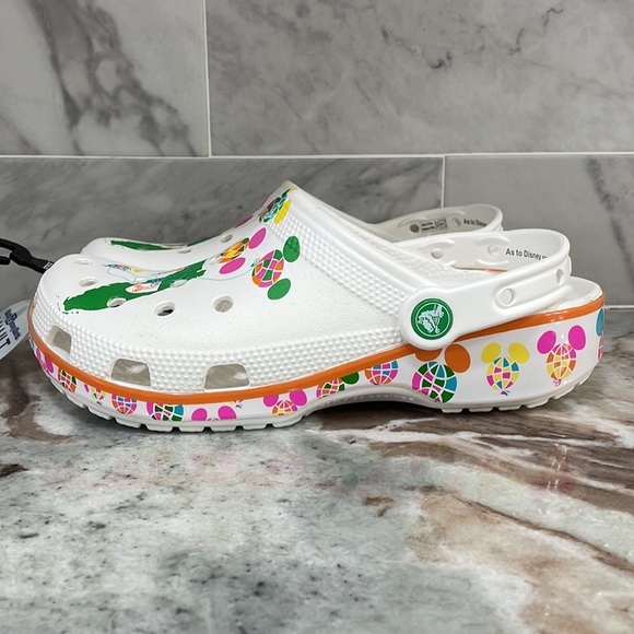 WDW Disney World 50th Anniversary Retro Balloons CROCS M 6 W 8 Vault Florida NEW - Picture 9 of 10